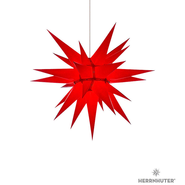 Herrnhuter Moravian Star I6 Red Paper  -  60cm / 23.6 inch