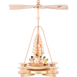 1 - Tier Pyramid  -  Angel Natural Wood  -  25cm / 9.8 inch