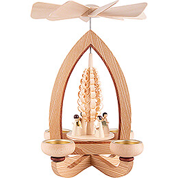 1 - Tier Pyramid  -  Angels  -  Natural  -  28cm / 11 inch
