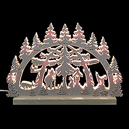 3D Double Arch  -  Forest Scene  -  42x30x4,5cm / 16x12x2 inch