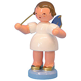 Angel Conductor  -  Blue Wings  -  Standing  -  9,5cm / 3,7 inch