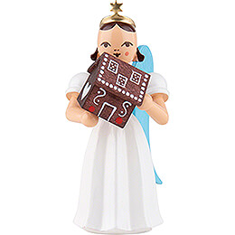 Angel Long Pleaded Skirt with Gingerbread House  -  Colored  -  6,6cm / 2.6 inch