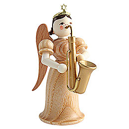Angel Long Skirt with Saxophone, Natural  -  6,6cm / 2.6 inch
