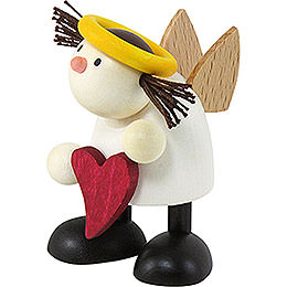 Angel Lotte Standing with Heart  -  7cm / 2.8 inch