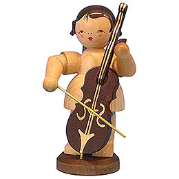 Angel with Cello  -  Natural Colors  -  Standing  -  9,5cm / 3,7 inch