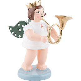 Angel with Crown and Russian Horn  -  6,5cm / 2.5 inch