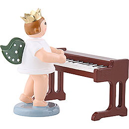 Angel with Crown at the Little Piano  -  6,5cm / 2.5 inch