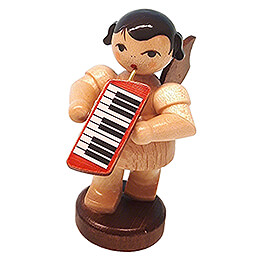 Angel with Melodica  -  Natural Colors  -  Standing  -  6cm / 2.4 inch