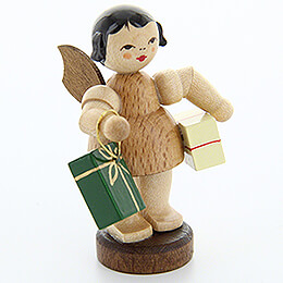 Angel with Presents  -  Natural Colors  -  Standing  -  6cm / 2.4 inch