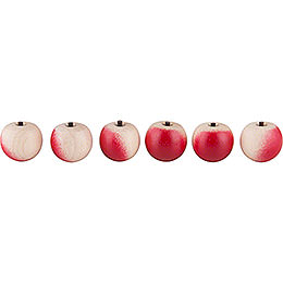 Apples  -  6 Pieces  -  without Hook  -  2cm / 1 inch