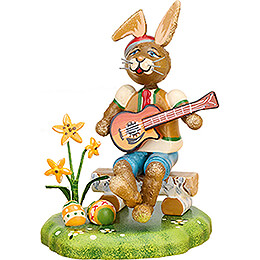 Bunny Musician Boy with Guitar  -  8cm / 3.1 inch