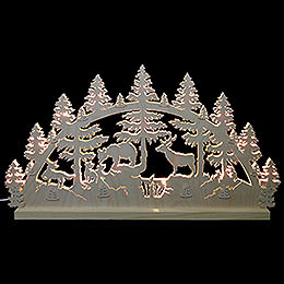 Candle Arch  -  Animals in the Forest  -  72x40x5.5cm / 28.4x15.6x2 inch