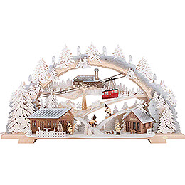 Candle Arch  -  Fichtelberg Idyll with Snow  -  72x43cm / 28.3x16.9 inch