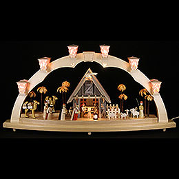 Candle Arch  -  Nativity  -  80x41cm / 31.5x16 inch