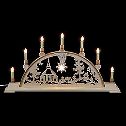 Candle Arch  -  Seiffen Church  -  63x32cm / 25x13 inch