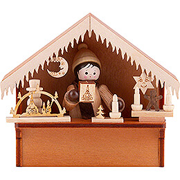 Christmas Market Stall with Thiel Figurine  -  8cm / 3.1 inch