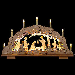 Double Candle Arch  -  Holy Family  -  62x36cm/24x14 inch