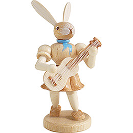 Easter Bunny with Guitar  -  Natural  -  7,5cm / 3 inch