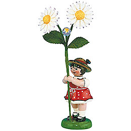 Flower Girl with Daisies  -  11cm / 4,3 inch