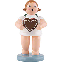 Gift Angel with Gingerbread Heart  -  6,5cm / 2.6 inch