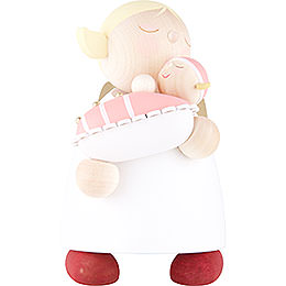 Guardian Angel with Baby Girl  -  16cm / 6.3 inch