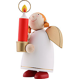 Guardian Angel with Light, White  -  8cm / 3.1 inch