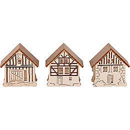 Houses for Candle Arch Lamps  -  3 pcs.  -  5,5x5cm / 2.2x2 inch