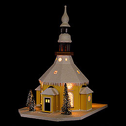 Lighted House Seiffen Church  -  40cm / 15.7 inch