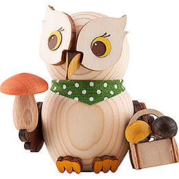 Mini Owl Mushroom Picker  -  7cm / 2.8 inch