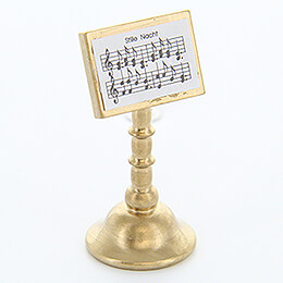Music Stand "Stille Nacht" (Silent Night)  -  Gold  -  4,5cm / 1.8 inch