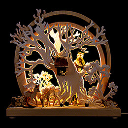 Romantic Lamp  -  Forest Animals  -  30x28cm / 11.8x11 inch