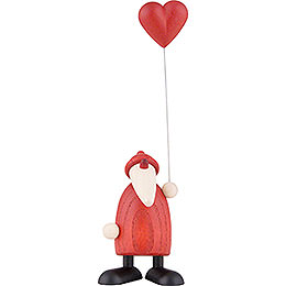 Santa Claus with Heart  -  9cm / 3.5 inch