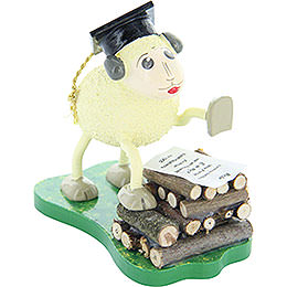 Sheep "Schlaubi", Holding a Speech  -  6,5cm / 2.5 inch