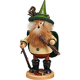 Smoker  -  Forest Gnome Wood Collector, Grün  -  25cm / 10 inch