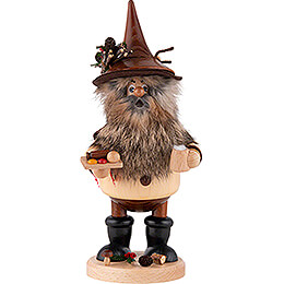 Smoker  -  Gnome with Sausage  -  25cm / 9.8 inch