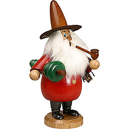 Smoker  -  Gnome with Tree Red  -  19cm / 7 inch