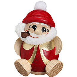 Smoker  -  Santa Claus Red - Gold  -  Ball Figure  -  11cm / 4.3 inch