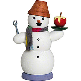 Smoker  -  Snowman with Baked Apple  -  13cm / 5.1 inch