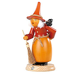 Smoker  -  Witch with Raven  -  25cm / 10 inch