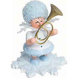 Snowflake with Alto Horn  -  5cm / 2 inch