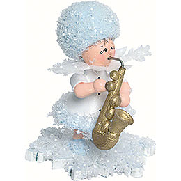 Snowflake with Saxophone  -  5cm / 2 inch