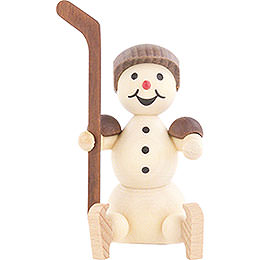 Snowman Ice Hockey Player Substitute Helmet  -  8cm / 3.1 inch