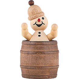 Snowman  -  Junior "resting in the barrel"  -  7cm / 2.8 inch
