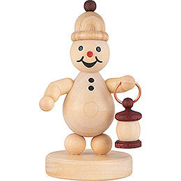 Snowman  -  Junior "with lantern"  -  8cm / 3.1 inch