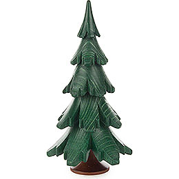 Solid Wood Tree  -  Green  -  12,5cm / 4.9 inch