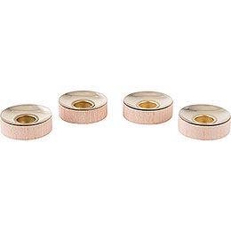 Teelichteinsätze für Kerzen 1,4cm  -  4er - Set