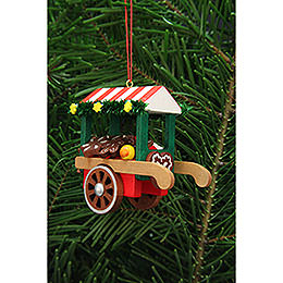 Tree Ornament  -  Market Cart with Ginger Bread  -  7,5cm / 3 inch