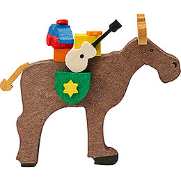 Tree Ornament  -  Moose with Guitar  -  5cm / 2 inch