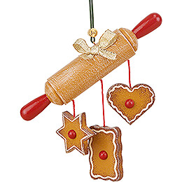 Tree Ornament  -  Rolling Pin  -  10cm / 3.9 inch