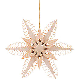 Tree Ornament  -  Wood Chip Star   -  12cm / 4.7 inch